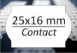 Labels 25x16 mm - Contact